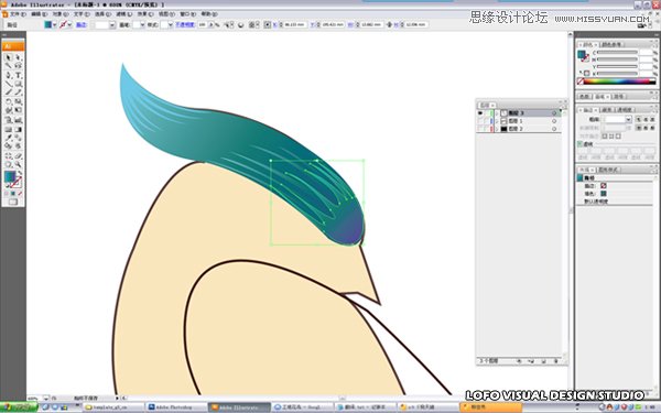 Illustrator绘制矢量风格的中国花鸟画 第12张 Illustrator绘制矢量风格的中国花鸟画 第12张