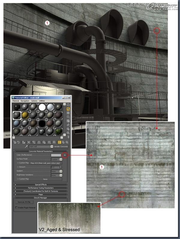 3ds Max教程:“场景纹理”图像制作 第3张 3ds Max教程:“场景纹理”图像制作 第3张
