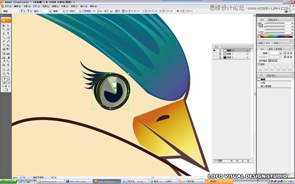 Illustrator绘制矢量风格的中国花鸟画 第14张 Illustrator绘制矢量风格的中国花鸟画 第14张