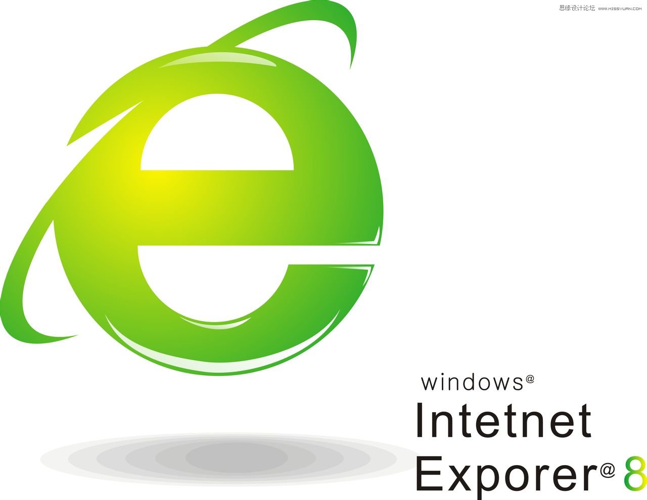 CorelDRAW制作IE浏览器标志教程 第10张 CorelDRAW制作IE浏览器标志教程 第10张