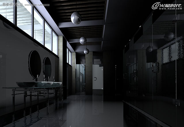 3DMAX基础教程:公共卫生间效果图渲染 第3张 3DMAX基础教程:公共卫生间效果图渲染 第3张