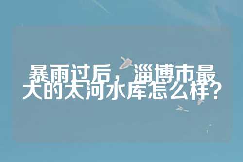 暴雨过后，淄博市最大的太河水库怎么样？  第1张